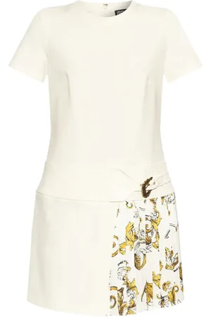 VERSACE Vestido midi con paneles