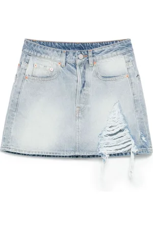 Vetements Falda corta de mezclilla