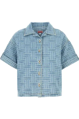 Kenzo Camisa de mezclilla bordada