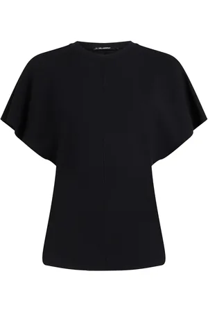 Karl Lagerfeld Top con cuello redondo