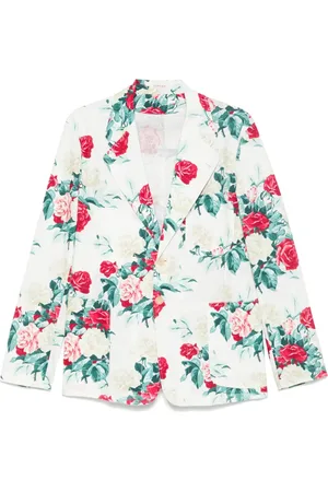 Fursac Blazer con estampado floral