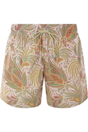 Etro Shorts de playa con estampado de cachemira