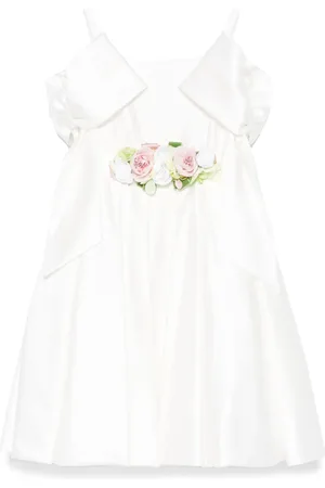 COLORICHIARI Vestido con aplique floral