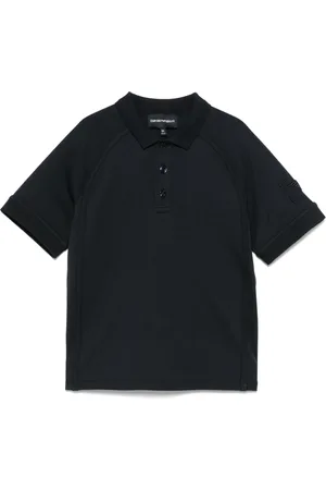 Emporio Armani Playera tipo polo con logo bordado