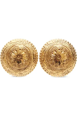 Saint Laurent Aretes de clip grabados 2000