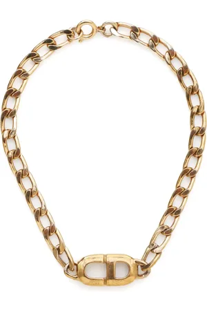 Dior Pulsera de cadena con logo CD 1990