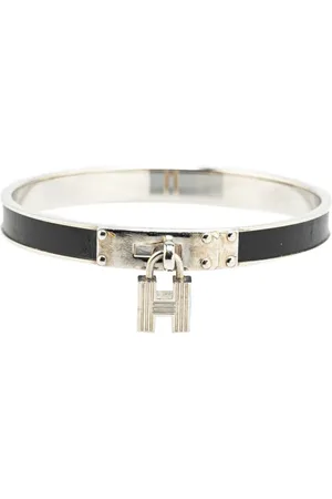 Hermès Pulsera 20th Century Leather Kelly Cadena Lock Bangle Bracelet