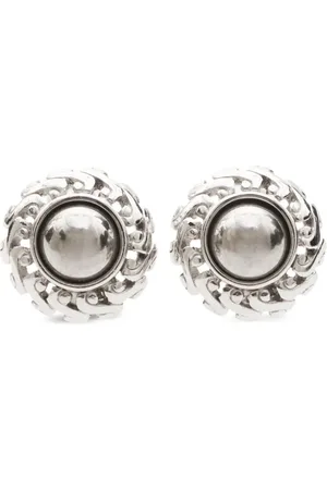 Givenchy Aretes de clip con cúpula 2000
