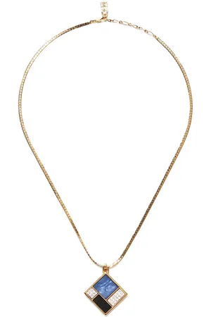 Saint Laurent Collar con dije de diamante 2000