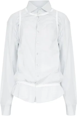 Maison Margiela Camisa con logo de cuatro costuras