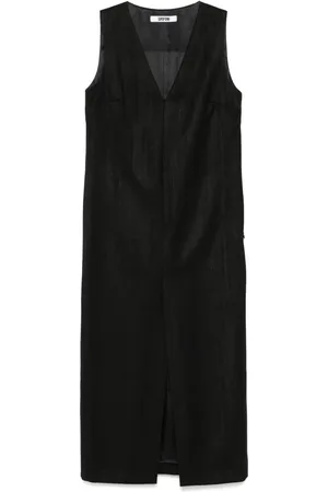GRIFONI Vestido largo con cuello en V