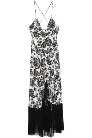 Sandro Vestido midi con estampado floral