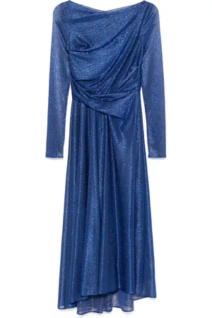 TALBOT RUNHOF Vestido midi con diseño fruncido