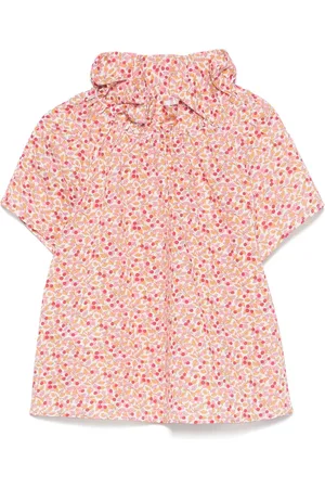 Il gufo Blusa con cerezas estampadas