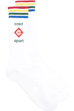 Casablanca Calcetines con logo en intarsia