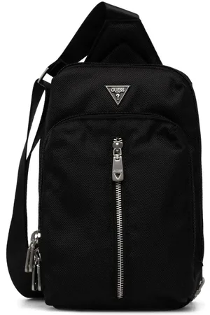 Guess Mochila tipo mensajero con parche del logo