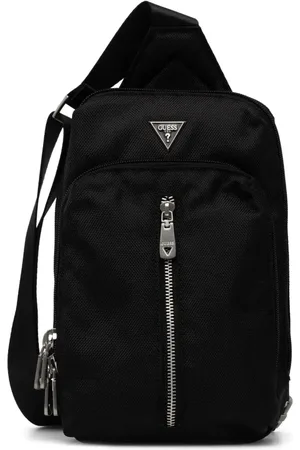 Guess Mochila tipo mensajero con parche del logo