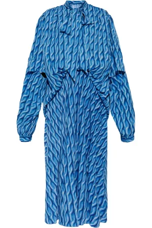 Balenciaga Vestido midi en tejido de ochos