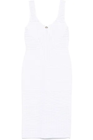GENNY Vestido midi con diseño tejido
