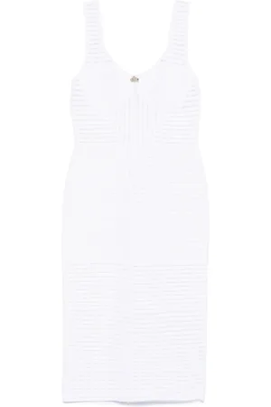GENNY Vestido midi con diseño tejido