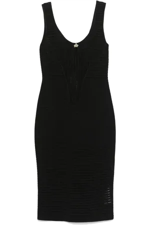 GENNY Vestido midi con diseño tejido