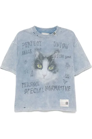 Maison Mihara Yasuhiro Playera con estampado gráfico