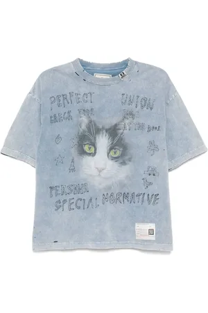 Maison Mihara Yasuhiro Playera con estampado gráfico