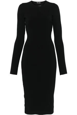 MUGLER Vestido midi Illusioncon diseño tejido