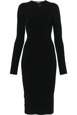 MUGLER Vestido midi Illusioncon diseño tejido