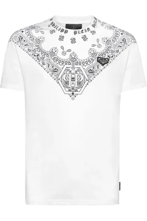 Philipp Plein Playera con estampado de bandana