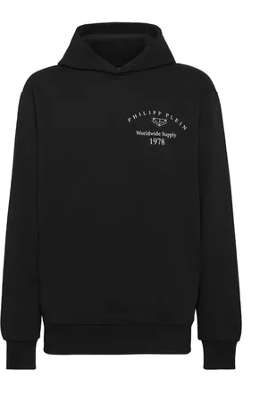 Philipp Plein Hoodie con placa del logo