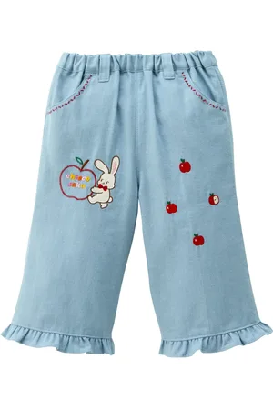 Miki House Pantalones con diseño bordado