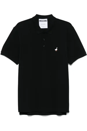 Moschino Playera tipo polo con pato bordado