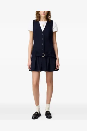 Claudie Pierlot Vestido corto con diseño plisado