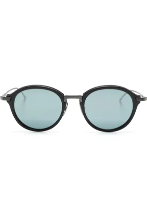 Thom Browne Lentes de sol con armazón redonda