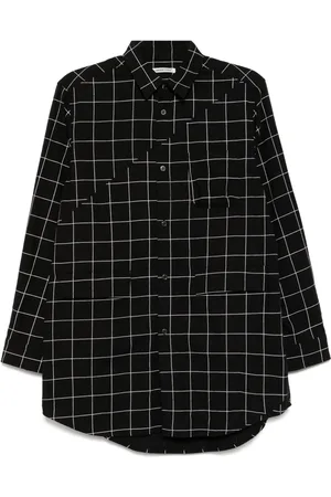 UNDERCOVER Camisa con cuadros estampados
