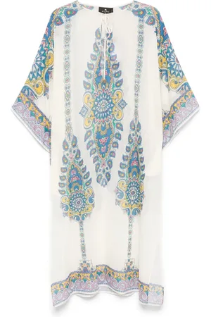 Etro Vestido con estampado de cachemira