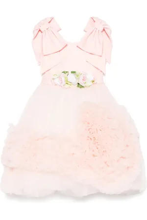 COLORICHIARI Vestido con volantes