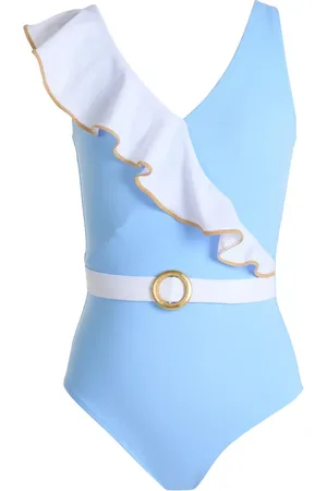 Nessi Byrd Traje de baño con detalle de volantes