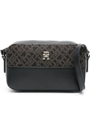Tommy Hilfiger Bolsa crossbody TH con monograma en jacquard