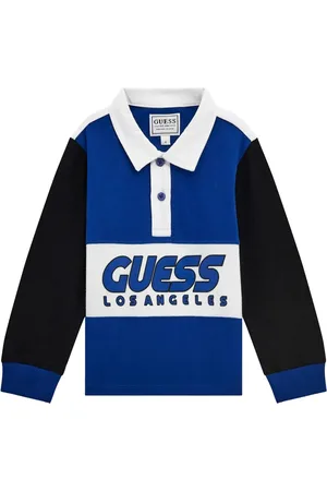Guess Playera tipo polo con diseño color block
