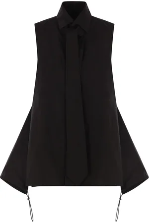 YOHJI YAMAMOTO Camisa sin mangas con detalle de lazo