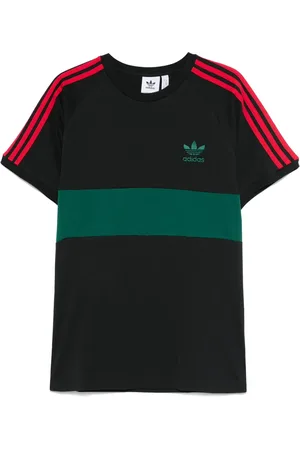 adidas Playera con paneles y tres rayas