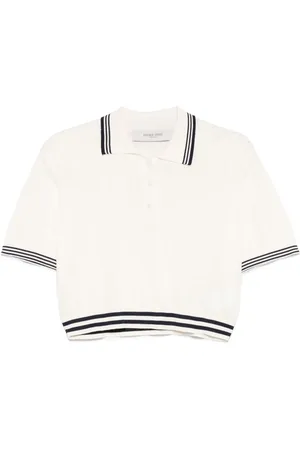Golden Goose Top tipo polo con apliques de strass