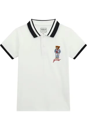Guess Playera tipo polo con ribete en contraste