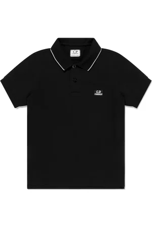 C.P. Company Playera tipo polo con logo bordado