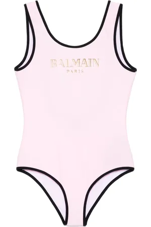 Balmain Traje de baño con logo estampado