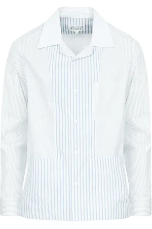 Maison Margiela Camisa con rayas estampadas