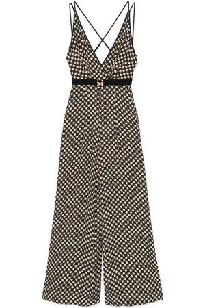 Elisabetta Franchi Jumpsuit con estampado de rombos