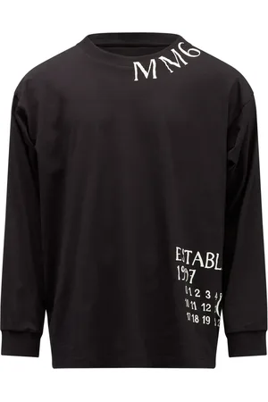 Maison Margiela Playera con motivo de números